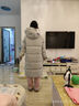 鴨鴨反季時(shí)空道宇聯(lián)名中長(zhǎng)款羽絨服男女同款冬季新款連帽休閑加厚外套 銀河灰色 S 曬單實(shí)拍圖