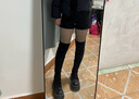 歐貝汐高腰西裝短褲女春秋冬小個(gè)子a字彈力黑色外穿辣妹靴褲2025新款 黑色常規(guī)款 L 曬單實(shí)拍圖