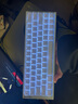 XVX水晶果凍 鍵帽魔浪系列二色成型PC水晶側刻113鍵OEM高度鍵帽 水晶藍色【113顆】 曬單實拍圖