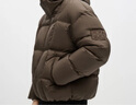 GXG男裝休閑保暖短款羽絨服黑色冬2024年新品 棕色 180/XL 曬單實拍圖