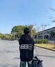 FPA后背漸變跑道連帽衛衣帽衫情侶休閑寬松重磅美式長(cháng)袖高街黑色 黑色 M 曬單實(shí)拍圖