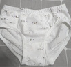 童泰（TONGTAI）女寶寶內(nèi)褲棉氨透氣網(wǎng)眼女孩雙層抗菌平角褲女童三角短褲2條 白/紫 2條 90 cm 曬單實(shí)拍圖