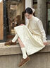 natursun奚夢(mèng)瑤同款袋鼠鞋女2025春季新款牛津鞋休閑老錢風(fēng)樂福鞋單鞋 棕色 37 曬單實(shí)拍圖