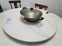樂福好太太飯菜保溫板加熱菜板保溫板暖菜板家用帶電磁爐火鍋暖菜板+火鍋+自動旋轉(zhuǎn)家庭旋轉(zhuǎn)餐桌加熱轉(zhuǎn)盤餐桌 大理石紋丨80CM【電動+手動旋轉(zhuǎn)】電磁爐火鍋款 曬單實拍圖