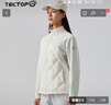 探拓（TECTOP）戶外輕薄羽絨服修身保暖羽絨外套 2347234YR 女款馥月白M 曬單實拍圖