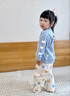 幼歌（YOUGE）【扭扭系列】新嬰幼兒愛心寬松休閑直筒褲斜紋背帶褲 米色（長(zhǎng)褲） 90 cm 曬單實(shí)拍圖