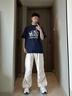 Kappa卡帕女鞋跑步運動(dòng)鞋子女休閑輕便2025夏季新款老爹鞋百搭小白鞋潮 漂白/影藍 44 曬單實(shí)拍圖