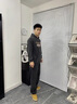 威覺牛仔褲男款春秋夏季直筒寬松青少年長褲2025男生闊腿休閑褲子男 黑灰色 XL碼（110斤-145斤） 曬單實拍圖