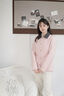 ELAND【三防】衣戀棉服女學(xué)院風(fēng)秋日華夫餅絎縫外套2025秋季新款 粉色(25)Pink S 160 曬單實(shí)拍圖