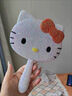hellokitty滿(mǎn)鉆鏡子手持化妝鏡diy手工貼鉆學(xué)生鉆石鏡送閨蜜禮物 【果凍白kt貓鏡子+diy閃鉆材料包】（非成品） 曬單實(shí)拍圖