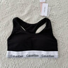 Calvin Klein內(nèi)衣【七夕禮盒明星同款摩登引力帶】女ck輕運動美背文胸QF3785AD 001-太空黑 S 推薦70A-75A 曬單實拍圖
