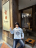 Teenie Weenie小熊衛(wèi)衣女2025年春夏新款潮流時尚疊穿假兩件衛(wèi)衣上衣女 中灰色 M 曬單實拍圖
