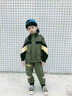 G.DUCKKIDS童裝男童秋裝套裝新款兒童運動(dòng)套裝男孩大童外套褲子休閑兩件套潮 綠色工裝套裝春秋 120 建議身高110-120cm年齡6-7 曬單實(shí)拍圖