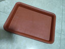 花博士加厚塑料花盆托盤(pán)長(cháng)方形接水托底盤(pán)/防止花盆漏水大托盤(pán)多肉紫砂 磚紅色 300-內長(cháng)26寬17 曬單實(shí)拍圖
