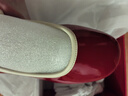 百麗（Belle）粗跟瑪麗珍鞋女25春新商場(chǎng)款一字帶顯瘦淺口鞋3XV01AQ5 紅色【禮盒款】 34 (220mm) 曬單實(shí)拍圖