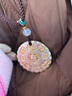 泰光銀樓999純足銀山鬼花錢描金吊墜銅錢項(xiàng)鏈掛墜男女醒獅吊墜送女友禮物 描金醒獅吉言銀吊墜約16g 曬單實(shí)拍圖