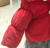 迪弟.尼  HEYDIDY女童冬季棉服套裝加絨加厚裝冬裝嬰兒棉襖洋氣外穿女寶寶棉衣 紅色套裝 100 cm 曬單實拍圖