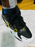 安踏兒童運動(dòng)鞋男大童鞋2025秋季新品潮流綁帶低幫緩震霸道男籃球鞋 黑/安踏白/金屬金-3 36 腳長(cháng)約23cm 曬單實(shí)拍圖