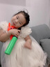 迪士尼女童連衣裙夏裝2025新款兒童短袖蓬蓬紗裙寶寶洋氣禮服女孩公主裙 杏色 120 cm 曬單實(shí)拍圖
