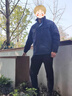 梵可梵冬季工作服男裝棉服勞保服棉襖可拆卸兩件套工裝外套加厚防寒棉衣 藏藍(lán)色棉服上衣 XL /175 曬單實(shí)拍圖