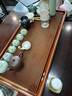 悟土 德國電木茶盤32支家用高端茶臺海整塊排水簡約黃金料80*40*5cm 曬單實(shí)拍圖