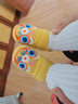 小茸室內虎頭鞋周歲嬰兒 0-3歲學(xué)步童鞋軟底羊毛國潮刺繡百天寶寶男女 黃色 13.5 適合腳長(cháng)12-12.5cm 曬單實(shí)拍圖