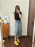 Allbirds【董潔同款】赤足鞋Air Flow呼吸芭蕾鞋春季新款女鞋多巴胺休閑鞋 陽光黃 董潔同款 39 /W9 女碼 曬單實拍圖