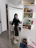 百圖betu女裝冬新款半身裙復古斜紋高腰顯瘦開(kāi)叉半身裙女2311T63 咖啡色 S 曬單實(shí)拍圖