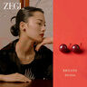 ZEGL朱砂豆豆耳釘耳飾925銀針耳飾耳墜七夕情人節(jié)禮物送女友 曬單實拍圖