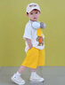 G.DUCKKIDS小黃鴨童裝男童夏裝套裝夏季2024兒童衣服男孩帽子熊短褲兩件套潮 帽子熊套裝 米色amssckq 90 建議1~2歲【 80-90cm】 曬單實(shí)拍圖