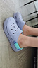 斯凱奇（Skechers）女鞋洞洞鞋涼鞋增高厚底耐磨沙灘拖鞋小怪獸包頭洞洞鞋111581 薰衣草色/LAV 39 曬單實(shí)拍圖