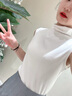 夢特嬌莫代爾棉吊帶背心女內(nèi)搭薄款緊身內(nèi)衣無袖打底衫半高領(lǐng)上衣四季款 曬單實拍圖