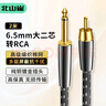 北山雀 6.35轉蓮花RCA音頻線(xiàn) 6.5大二芯對AV轉接線(xiàn) 電腦電視功放吉他聲卡調音臺音箱連接線(xiàn) 2米 BSQ-K102 曬單實(shí)拍圖