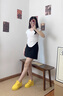 趙露思同款板鞋女2025新款百搭松糕黃色厚底透氣休閑學(xué)院風(fēng)運(yùn)動(dòng)鞋 黃色 39 曬單實(shí)拍圖
