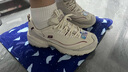 斯凱奇（Skechers）女鞋摩卡熊復古老爹鞋厚底增高緩震休閑鞋896145 自然色/酒紅色/NTBG 39 曬單實(shí)拍圖