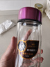 希諾雙層玻璃杯小容量迷你口袋杯小巧可愛便攜水杯男女花茶耐熱喝水杯 珠光紅 180ml 曬單實拍圖