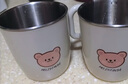 沃德百惠（WORTHBUY）兒童水杯寶寶牛奶杯帶手柄防燙防摔直飲杯不銹鋼家用學飲杯喝水杯 單耳杯 2個 300ml 曬單實拍圖