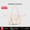 CHARLIE & KELLI品牌 CK輕奢包包女包流浪云朵包單肩斜挎鏈條包520情人節(jié)生日禮物 米白色【京倉(cāng)速達(dá) 禮袋包裝】 曬單實(shí)拍圖