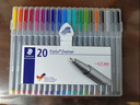 施德樓（STAEDTLER）針管筆勾線筆20色套裝 纖維頭水性墨水可洗直液簽字筆 美術(shù)繪圖描線速干筆334SB20 曬單實拍圖
