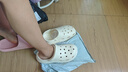 樸西EVA追風(fēng)洞洞鞋情侶戶外防滑洞洞鞋女夏季防臭沙灘透氣包頭拖鞋女 珍珠白 37-38 曬單實(shí)拍圖