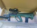 俏將軍AUG兒童玩具槍男孩突擊步搶8-12歲連發(fā)水發(fā)珠軟彈槍M4自動(dòng)發(fā)射器 戰術(shù)AUG綠色手自一體-標配 5萬(wàn)彈+回位靶+迷你AWM+變色靶 曬單實(shí)拍圖