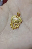 萃華金店黃金吊墜福鎖項(xiàng)鏈長(zhǎng)命鎖足金鎖骨鏈送女友送寶寶節(jié)日禮物 蓮花如意鎖吊墜約4.2g 曬單實(shí)拍圖