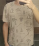 DESSO七夕情人節(jié)禮物冰絲短袖男夏季薄款速干寬松T恤男裝 曬單實拍圖