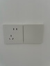 施耐德電氣 開關(guān)插座面板 86型暗裝家用墻壁電源插座面板 皓雋系列奶油白色 單六類電腦插座 弱電類 曬單實(shí)拍圖