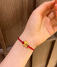 六桂福珠寶 LIU GUI FU JEWELRY醒獅黃金手繩手鏈女小克重足金純金轉(zhuǎn)運(yùn)珠首飾送女友閨蜜生日禮物 足金醒獅手繩 0.51克 曬單實(shí)拍圖