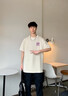 WYKZ2025夏季純棉短袖t恤男士新品美式復(fù)古休閑運動男女百搭寬松上衣 白色 2XL (建議150-175斤) 曬單實拍圖