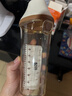 奶爸爸（Nicepapa）翻蓋吸管奶瓶一歲以上大寶寶300ml斷奶奶瓶寬口徑耐摔PPSU吸管杯 曬單實(shí)拍圖
