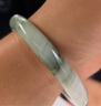 中國黃金天然玉手鐲女金絲玉鐲子七夕情人節禮物送女友生日老婆結婚紀念日 天山翠手鐲61-62#【京速達】 曬單實(shí)拍圖