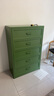 科飛亞鋼制鐵藝斗柜簡(jiǎn)約客廳臥室收納柜五斗柜儲物柜玄關(guān)置物柜組合斗柜 五斗柜-委羅內塞綠（1212*800） 曬單實(shí)拍圖
