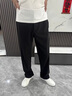 皮爾卡丹（pierre cardin）冰絲休閑褲男士2025夏季薄款彈力寬松直筒商務(wù)西褲速干免燙褲子男 米灰 XL 曬單實(shí)拍圖